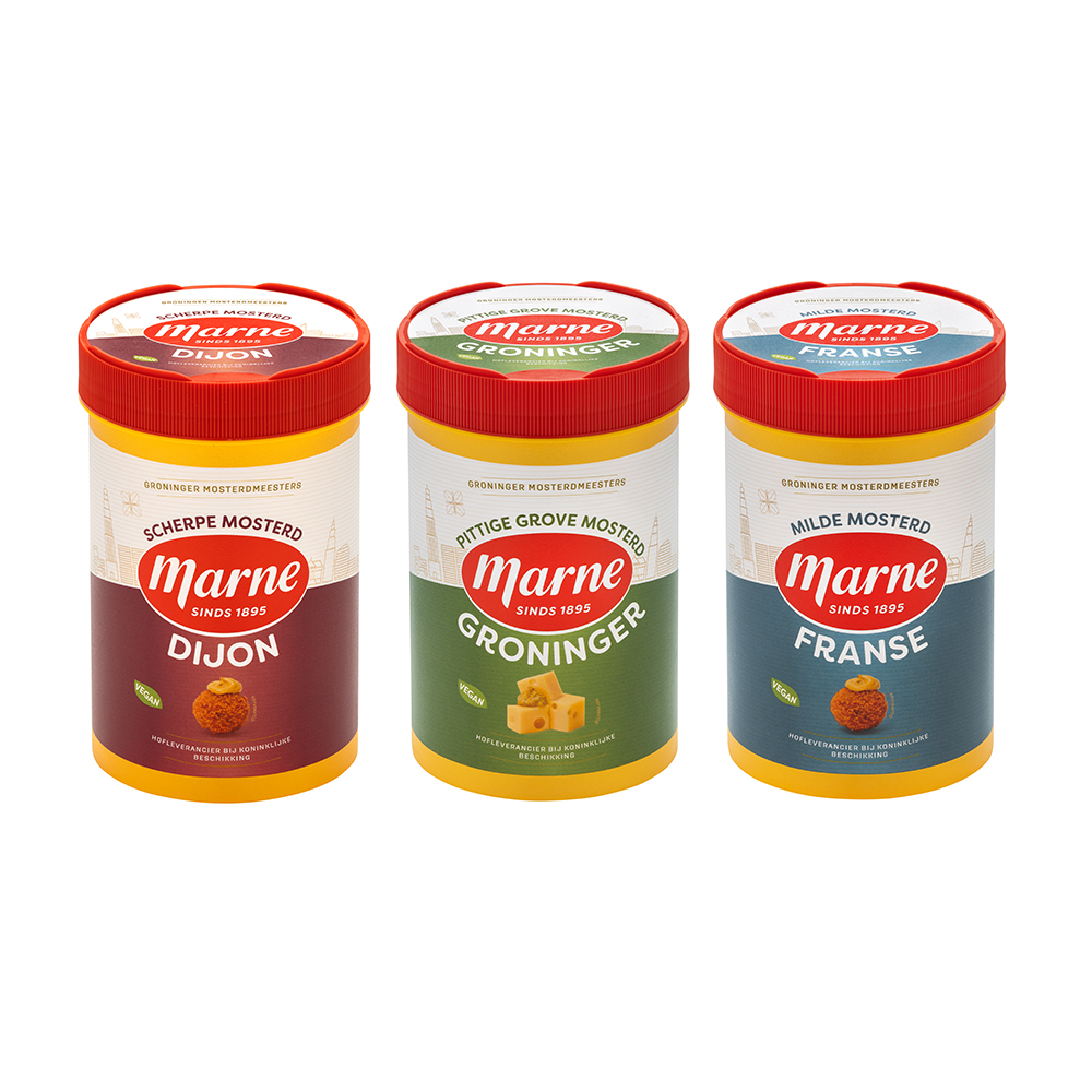 Marne Mosterd kunststofverpakkingen
